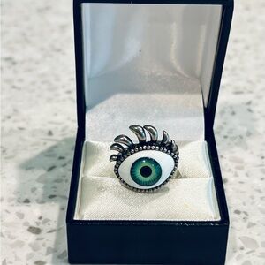 Evil Eye Deflector Ring - Unisex - Adjustable sizing